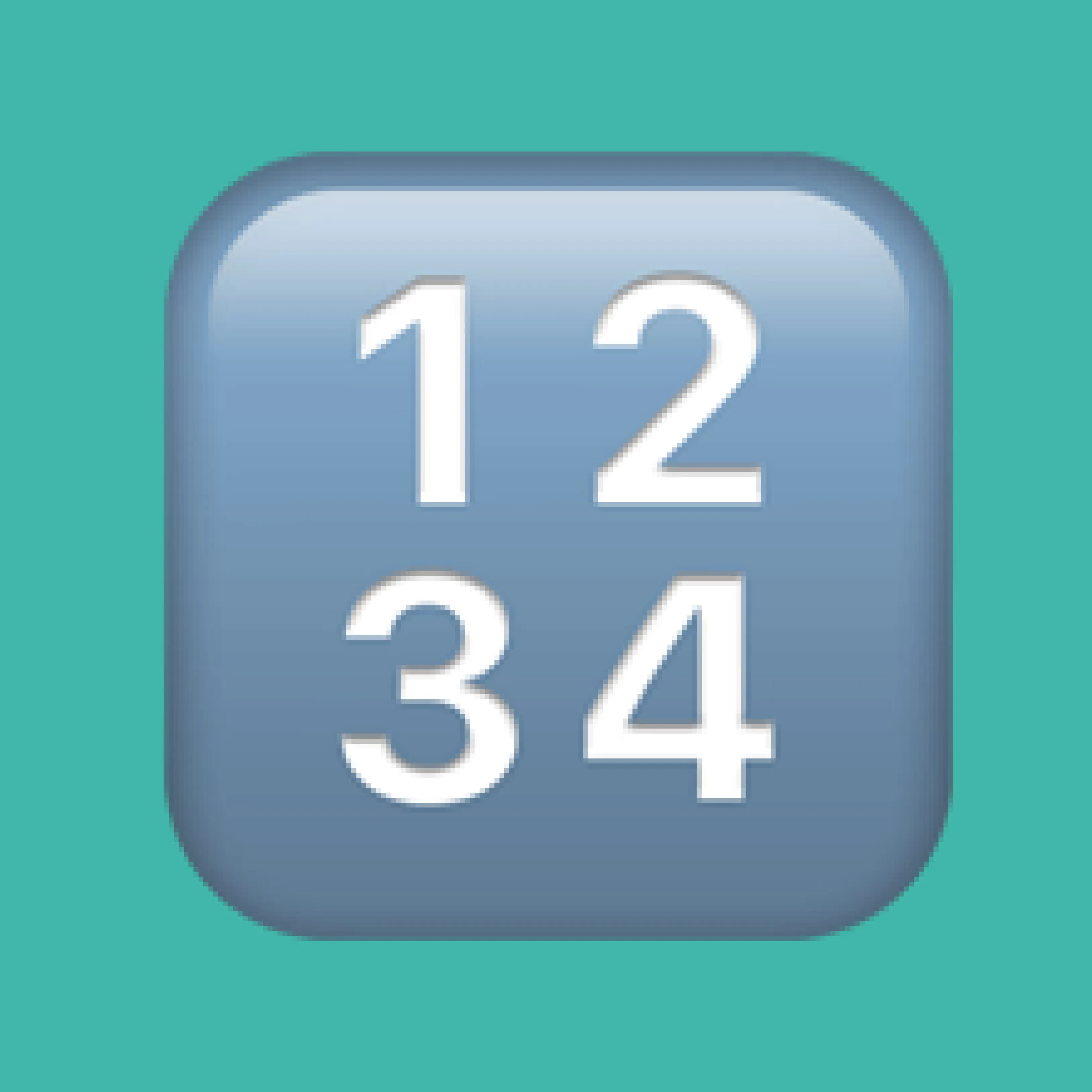 Ícone do teclado numérico e do teclado de PIN